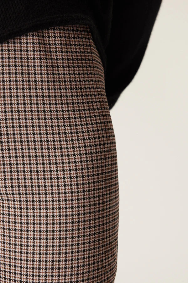 LIV MINI CHECK PANT in Brown Check from Cable Melbourne
