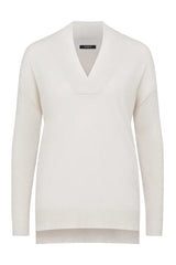 SARA MERINO JUMPER in Antique White from Cable Melbourn
