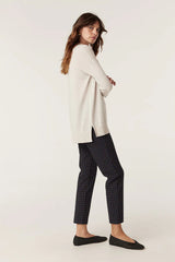 SARA MERINO JUMPER in Antique White from Cable Melbourn