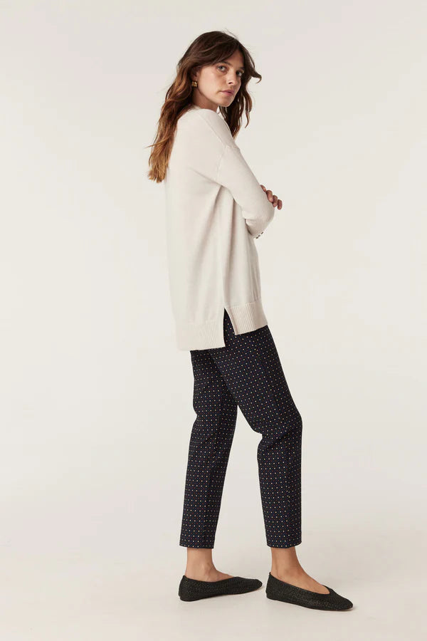 SARA MERINO JUMPER in Antique White from Cable Melbourn