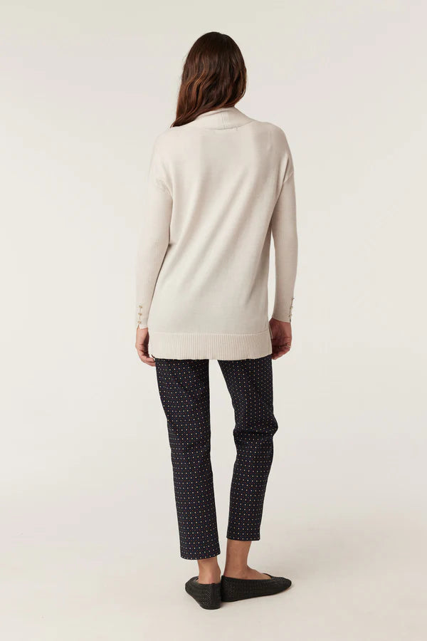 SARA MERINO JUMPER in Antique White from Cable Melbourn