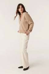 CASHWOOL V NECK JUMPER in Camel from Cable Melbourne