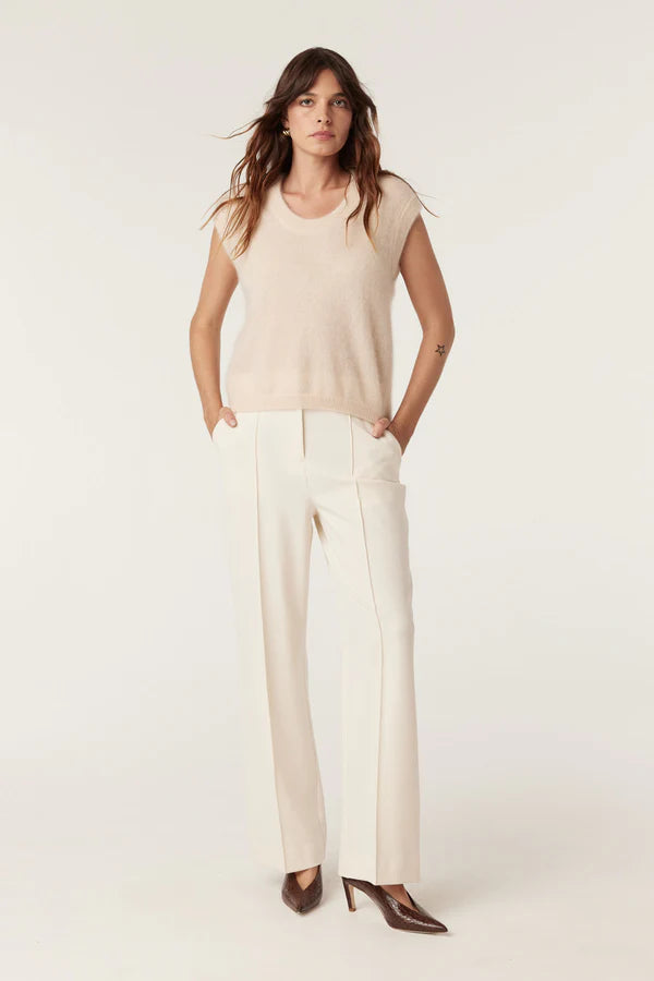 BRUSHED PURE CASHMERE TOP in Fawn from Cable Melbourne