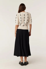 TAVI KNIT TOP in Oat from Cable Melbourne