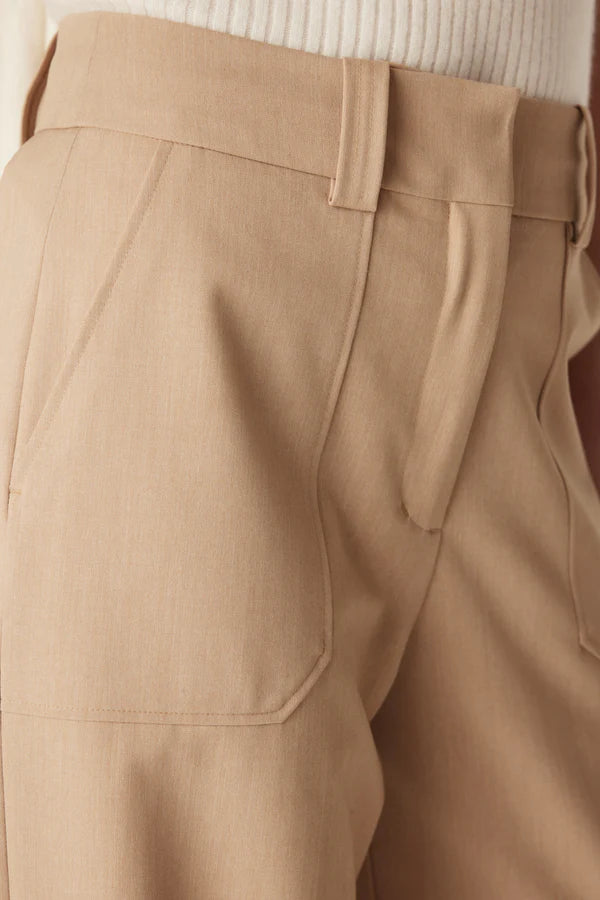 EVIE WIDE LEG PANT in Light Camel from Cable Melbourne