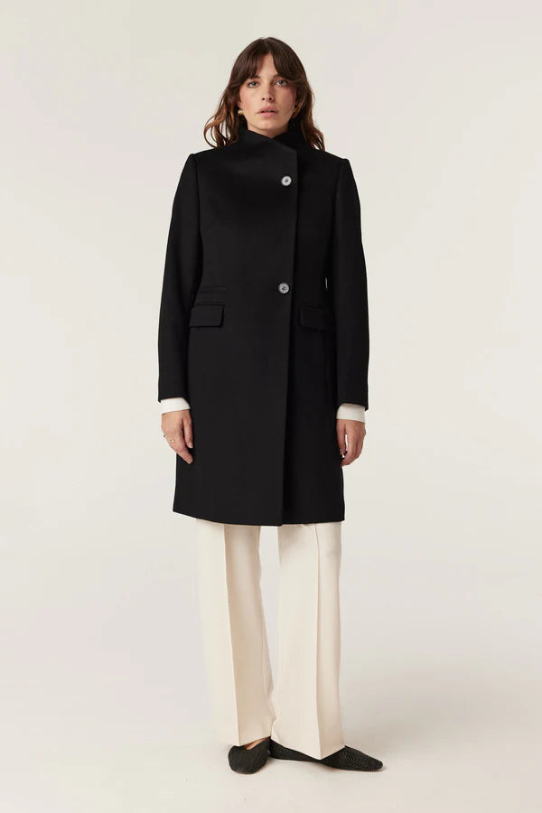 ELTON WOOL COAT in Black from Cable Melbourne