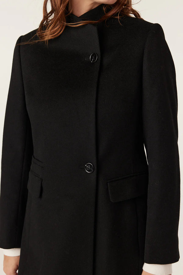 ELTON WOOL COAT in Black from Cable Melbourne