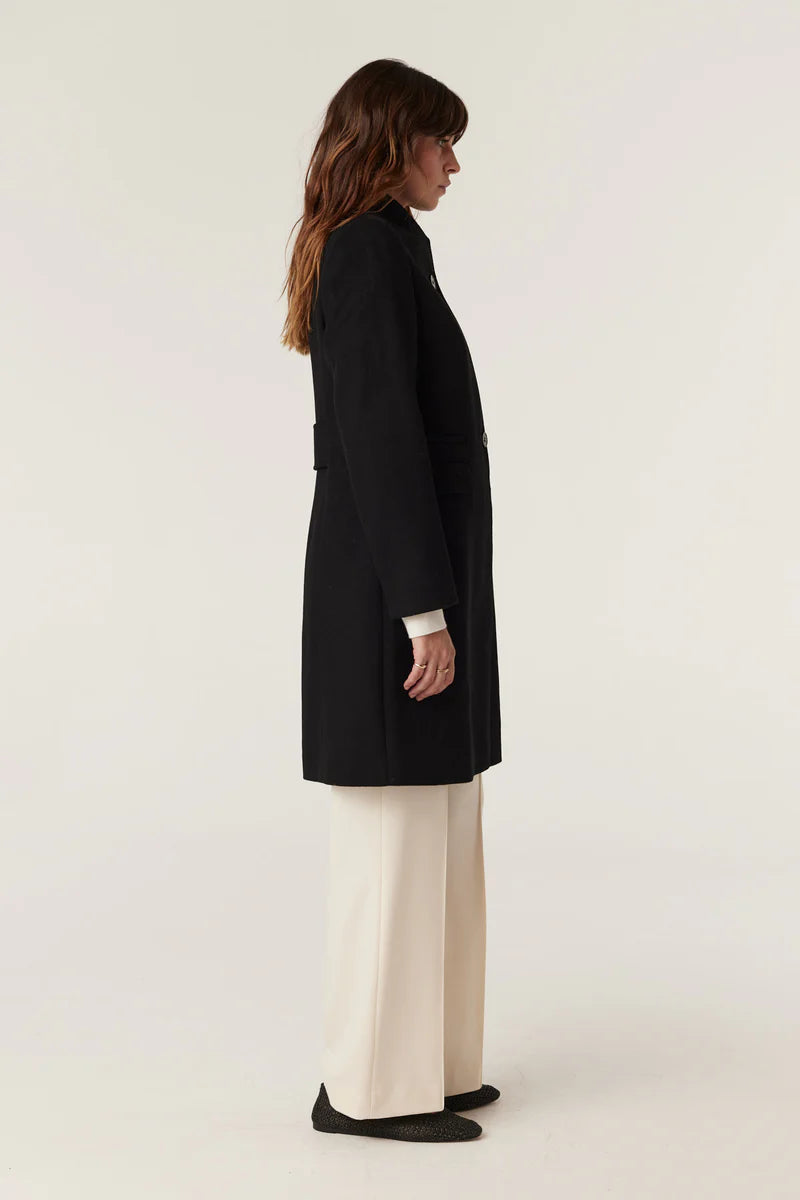 ELTON WOOL COAT in Black from Cable Melbourne