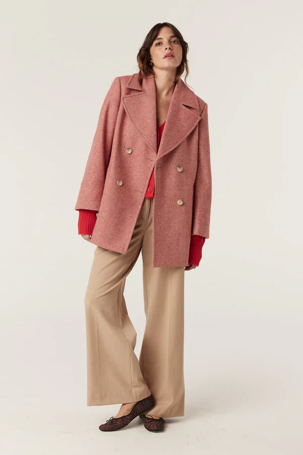 BRENAN COAT in Red Twill from Cable Melbourne