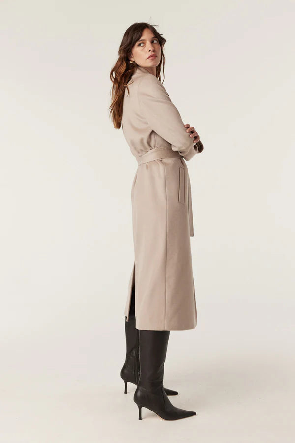 EVANS WOOL COAT in Pebble from Cable Melbourne
