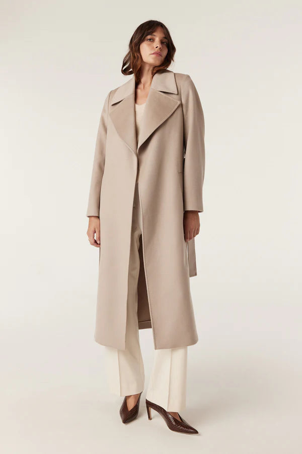 EVANS WOOL COAT in Pebble from Cable Melbourne