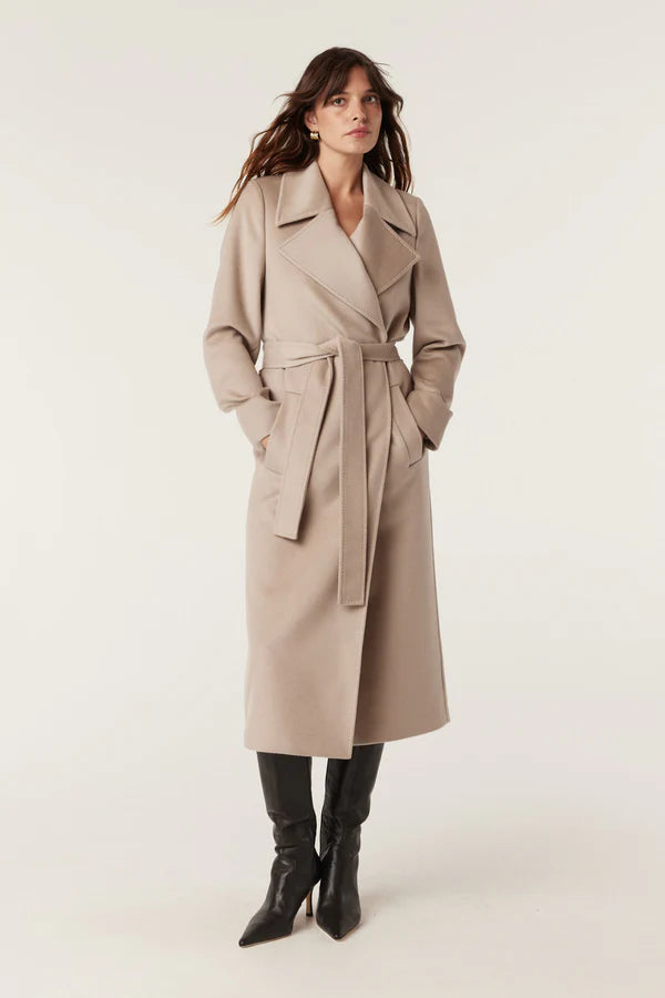 EVANS WOOL COAT in Pebble from Cable Melbourne
