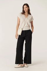 ABIGAIL MERINO TOP in Antique White from Cable Melbourne
