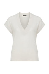 ABIGAIL MERINO TOP in Antique White from Cable Melbourne