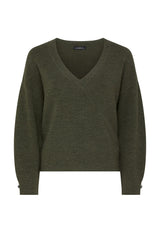 AUDREY MERINO JUMPER in Forest from Cable Melbourne
