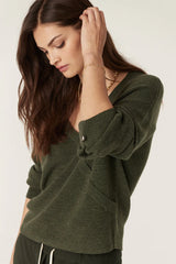 AUDREY MERINO JUMPER in Forest from Cable Melbourne