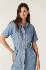 PEARCE DRESS in Blue from Cable Melbourne