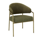 EDMUND DINING ARMCHAIR in Turtle Shell-Loden by GlobeWest at Darling & Domain