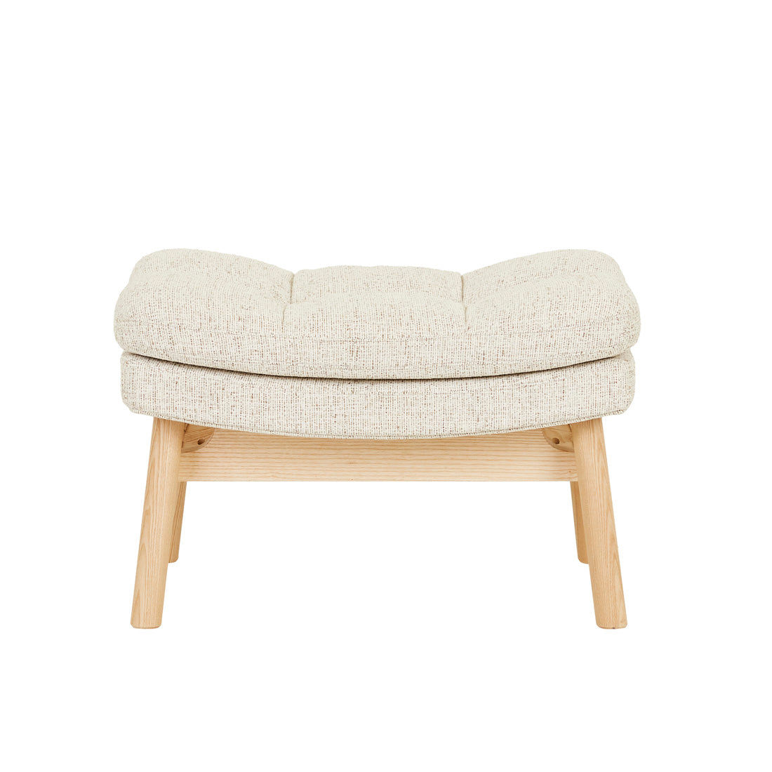 KIP OTTOMAN in White Bark - Natural Ash by GlobeWest at Darling & Domain