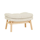 KIP OTTOMAN in White Bark - Natural Ash by GlobeWest at Darling & Domain
