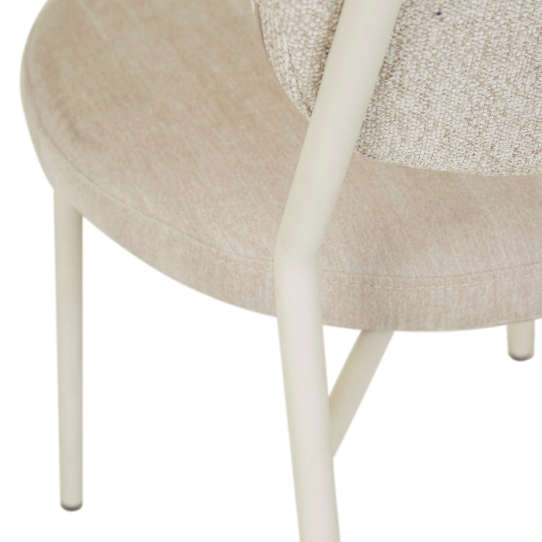 LAYLAH LOOP DINING CHAIR in Wheat-Almond Milk by GlobeWest at Darling & Domain