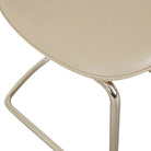 PICCOLO CANTILEVER DINING CHAIR in Sandstone PU / Brushed Chrome by GlobeWest at Darling & Domain