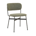 PICCOLO DINING CHAIR in Moss Tweed-Black Metal by GlobeWest at Darling & Domain