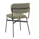 PICCOLO DINING CHAIR in Moss Tweed-Black Metal by GlobeWest at Darling & Domain