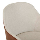 RILEY OFFICE CHAIR in Seashell-Vintage Tan PU by GlobeWest at Darling & Domain