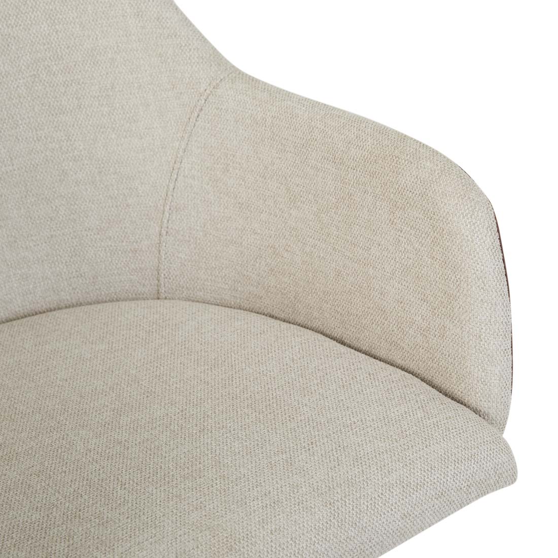 RILEY OFFICE CHAIR in Seashell-Vintage Tan PU by GlobeWest at Darling & Domain