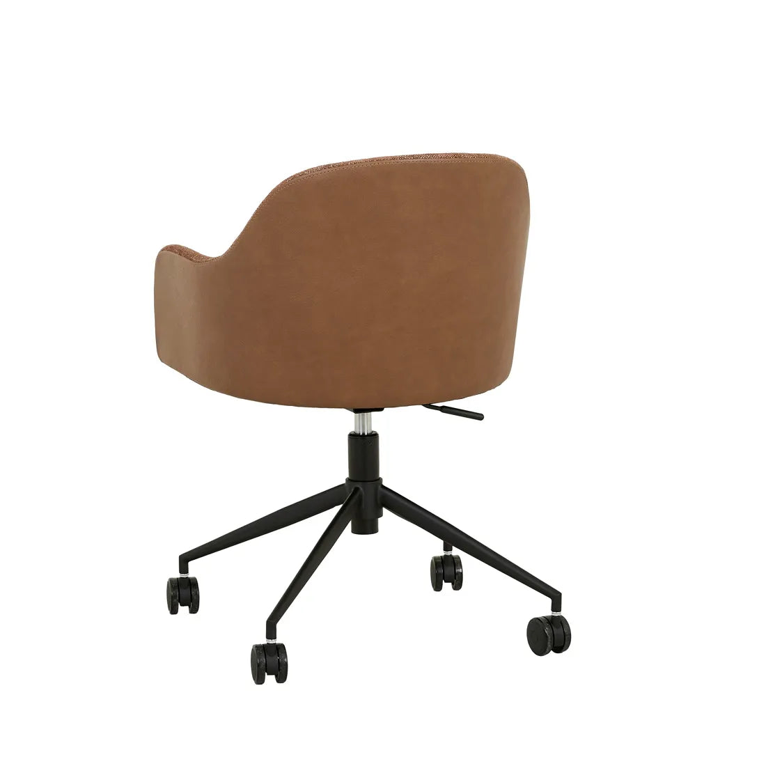 RILEY OFFICE CHAIR in Tawny-Nutmeg PU by GlobeWest at Darling & Domain