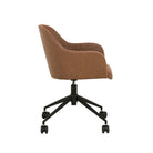 RILEY OFFICE CHAIR in Tawny-Nutmeg PU by GlobeWest at Darling & Domain