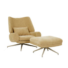 ROWAN OTTOMAN in Copeland Honey with Matt Cashmere Metal by GlobeWest at Darling & Domain