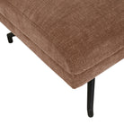 ROWAN OTTOMAN in Copeland Hazel with Black Metal by GlobeWest at Darling & Domain