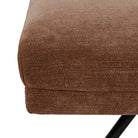 ROWAN OTTOMAN in Copeland Hazel with Black Metal by GlobeWest at Darling & Domain