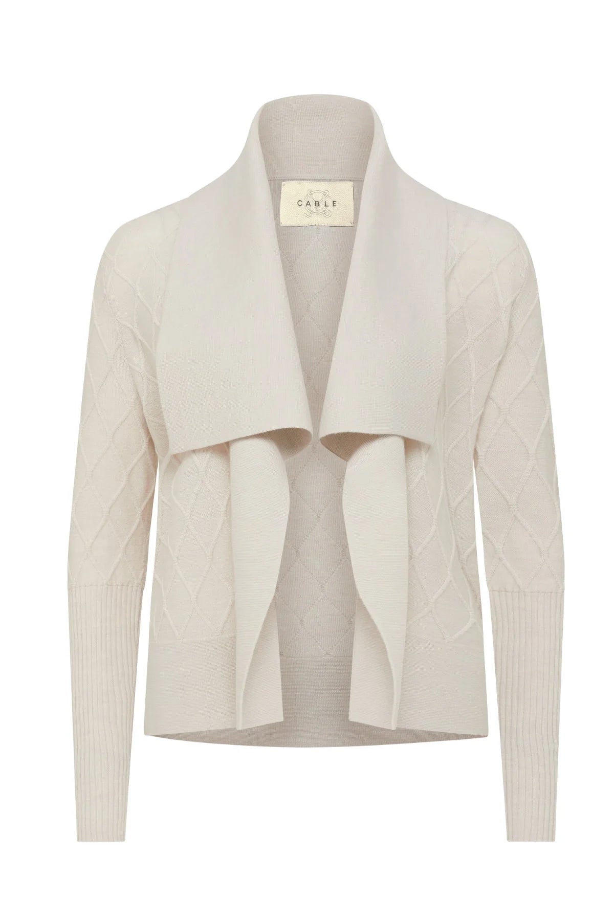 THE ELIZABETH MERINO CARDIGAN | Antique White - Darling & Domain
