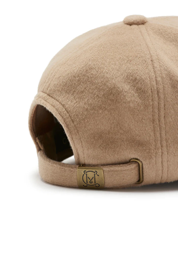 WOOL CASHMERE CAP in Camel from Cable Melbourne