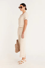 Cable Melbourne ROME KNIT PANT in Ecru