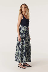 HAVANA WIDE LEG PANT in Navy Floral from Cable Melbourne