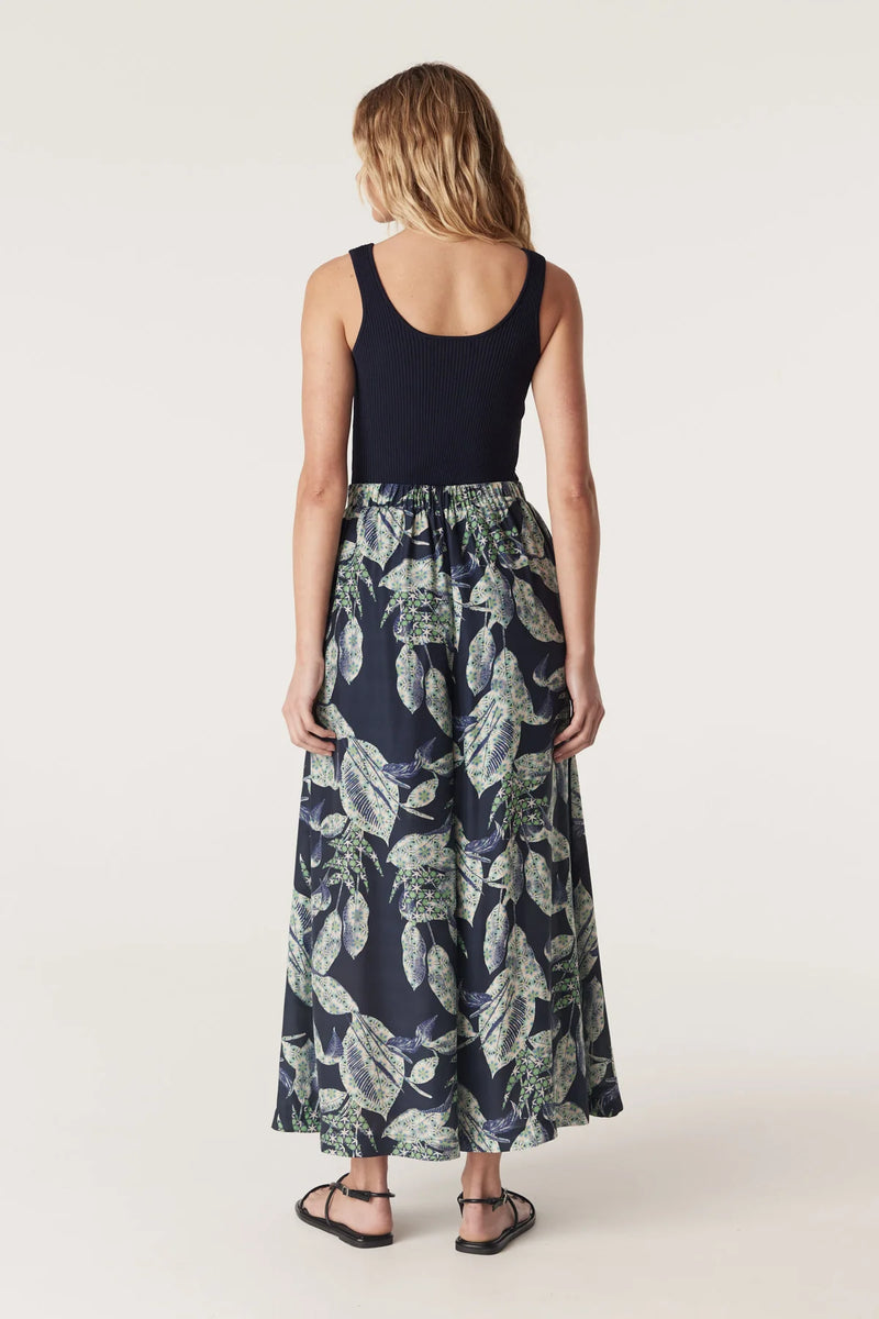 HAVANA WIDE LEG PANT in Navy Floral from Cable Melbourne