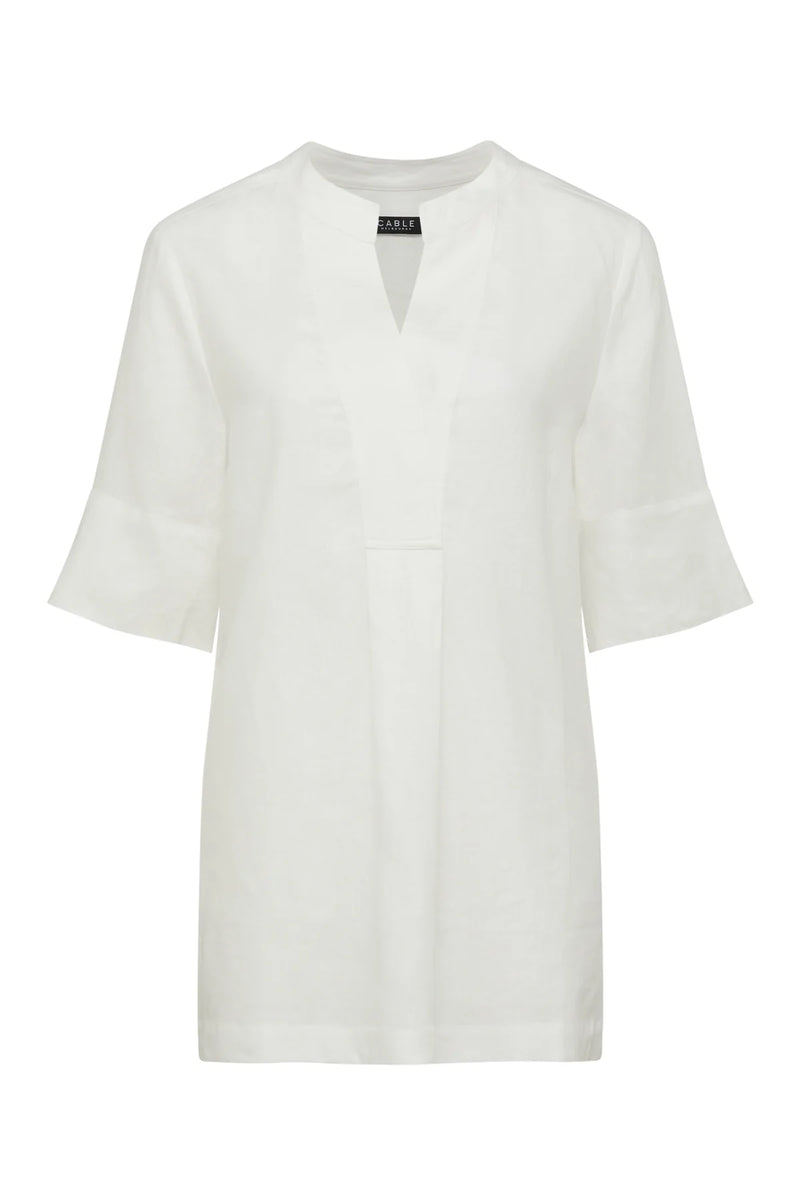 HAYWARD LINEN BLOUSE in White from Cable Melbourne