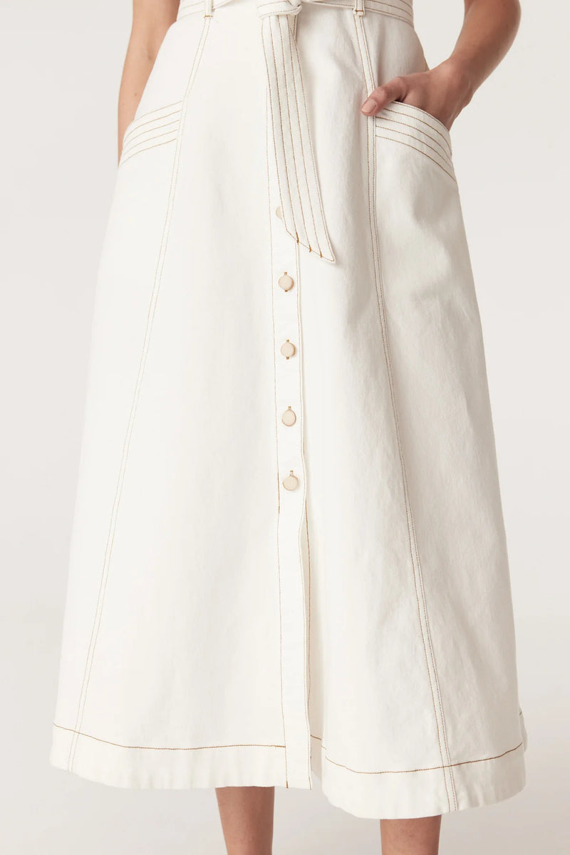 SAMBA DRILL DRESS in White from Cable Melbourne