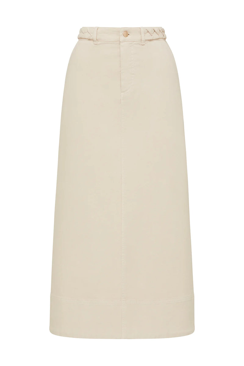 SAMBA DRILL SKIRT in Ecru from Cable Melbourne