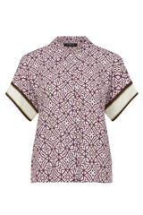 NOVA BLOUSE in Lattice Print from Cable Melbourne