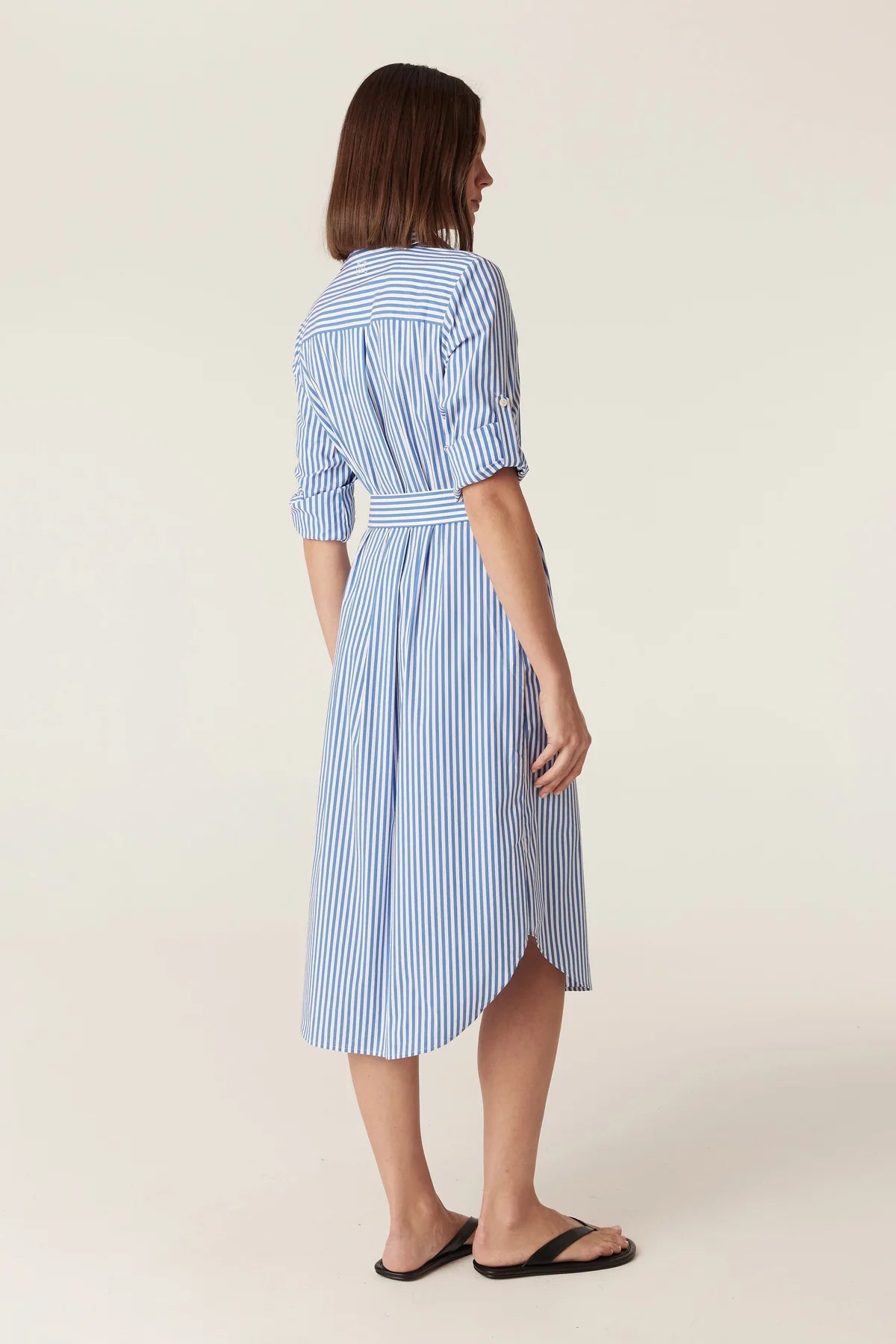 PORTSEA SHIRT DRESS in Blue Stripe from Cable Melbourne