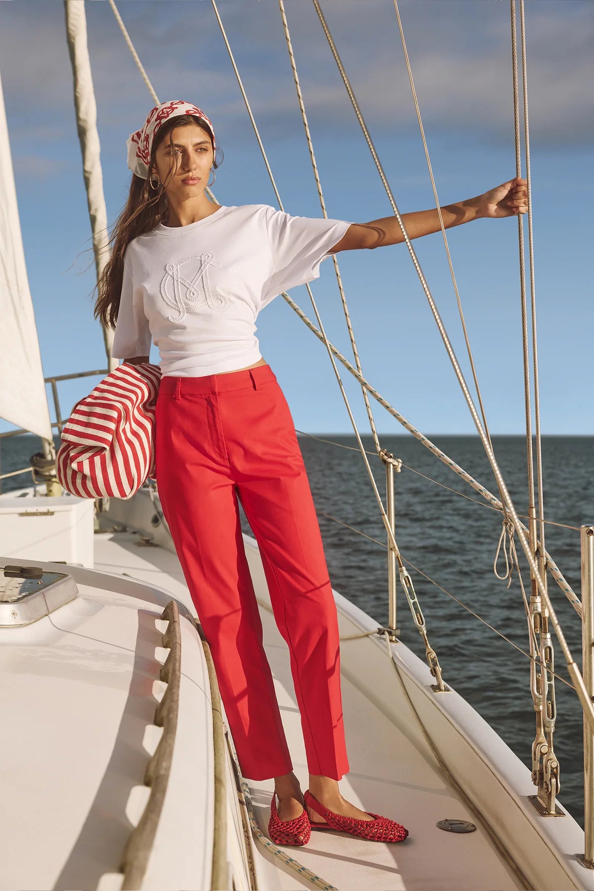 ALDO SATEEN PANT in Red from Cable Melbourne