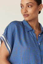 SERRA BLOUSE in Mediterranean Tile from Cable Melbourne