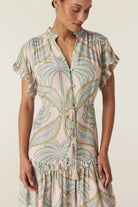 HAVANA FRILL DRESS in Pastel Palm from Cable Melbourne