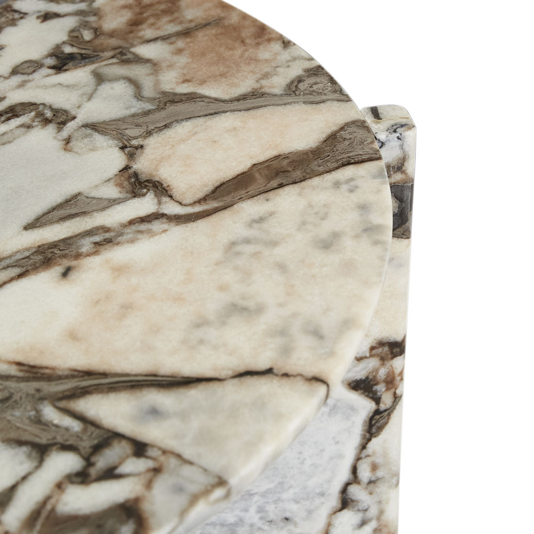 VENUS REVOLVE COFFEE TABLE in SATIN OCEAN MARBLE by GlobeWest at Darling & Domain