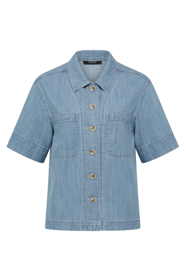 ELLIE TOP | Chambray